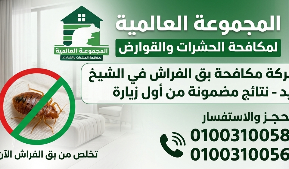 شركة مكافحة بق الفراش في الشيخ زايد – نتائج مضمونة من أول زيارة