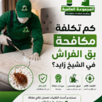 كم تكلفة مكافحة بق الفراش في الشيخ زايد؟