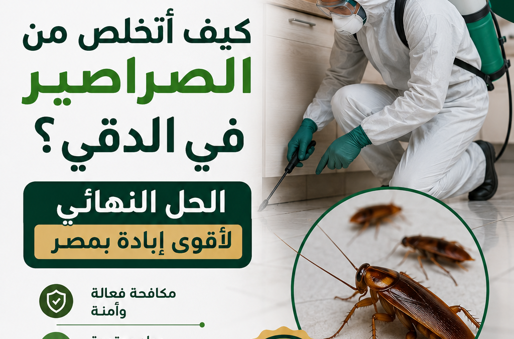 كيف أتخلص من الصراصير في الدقي؟