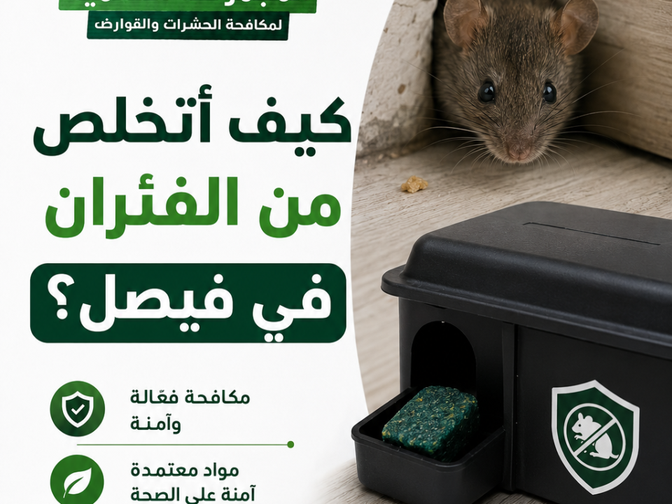 كيف أتخلص من الفئران في فيصل؟
