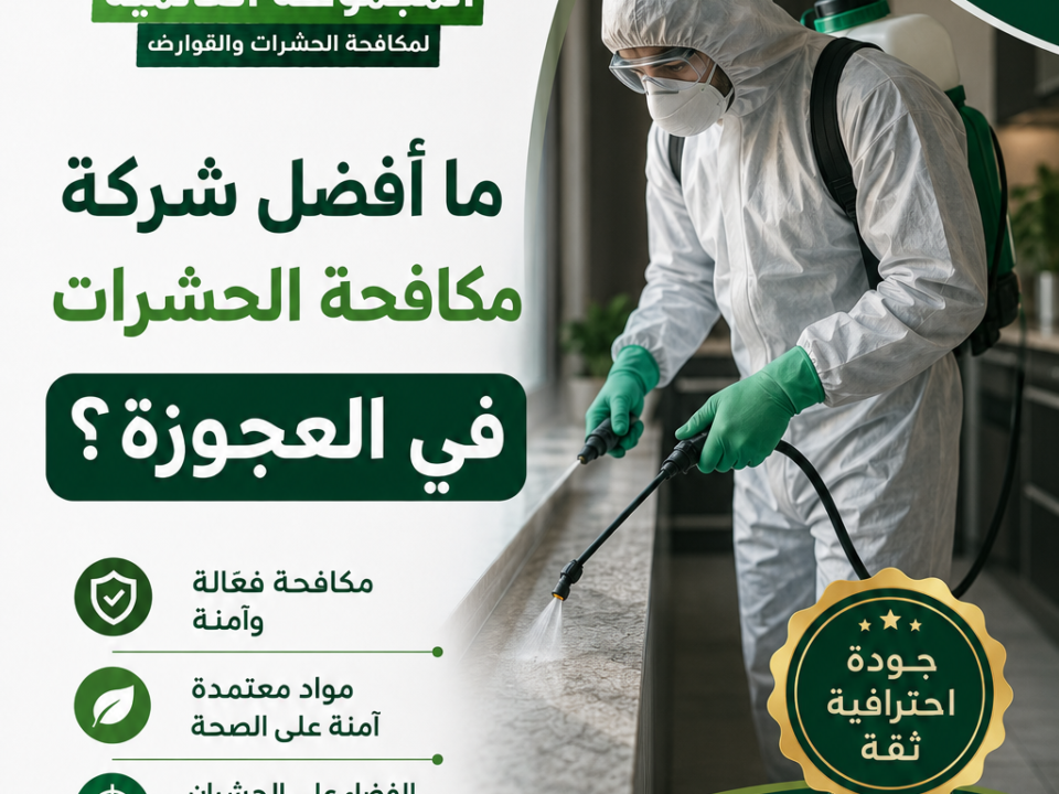 ما أفضل شركة مكافحة الحشرات في العجوزة؟