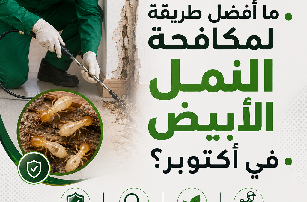 ما هى افضل طريقه لمكافحة النمل الابيض فى اكتوبر ؟
