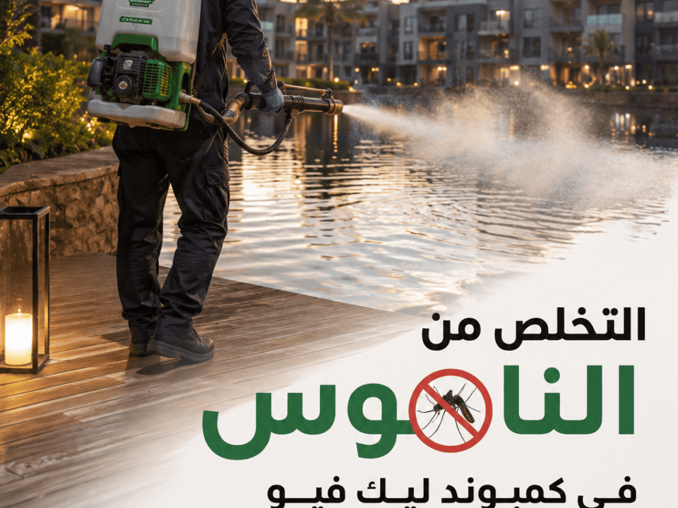 التخلص من الناموس في كمبوند ليك فيو