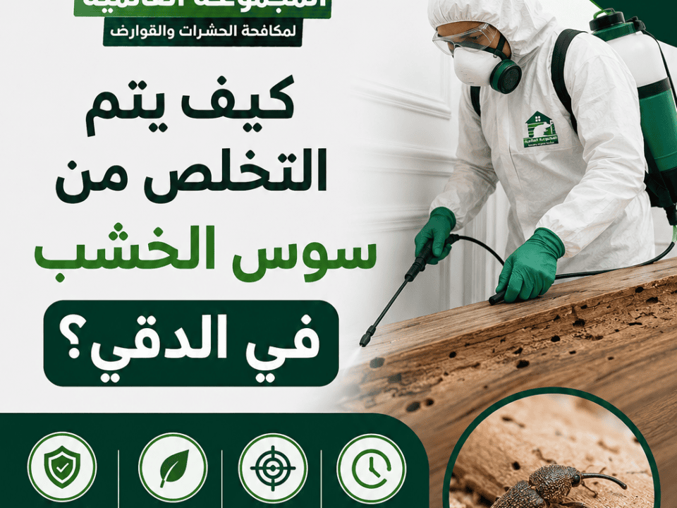كيف يتم التخلص من سوس الخشب في الدقي؟