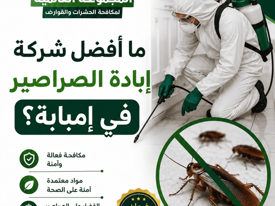 ما أفضل شركة إبادة الصراصير في إمبابة؟