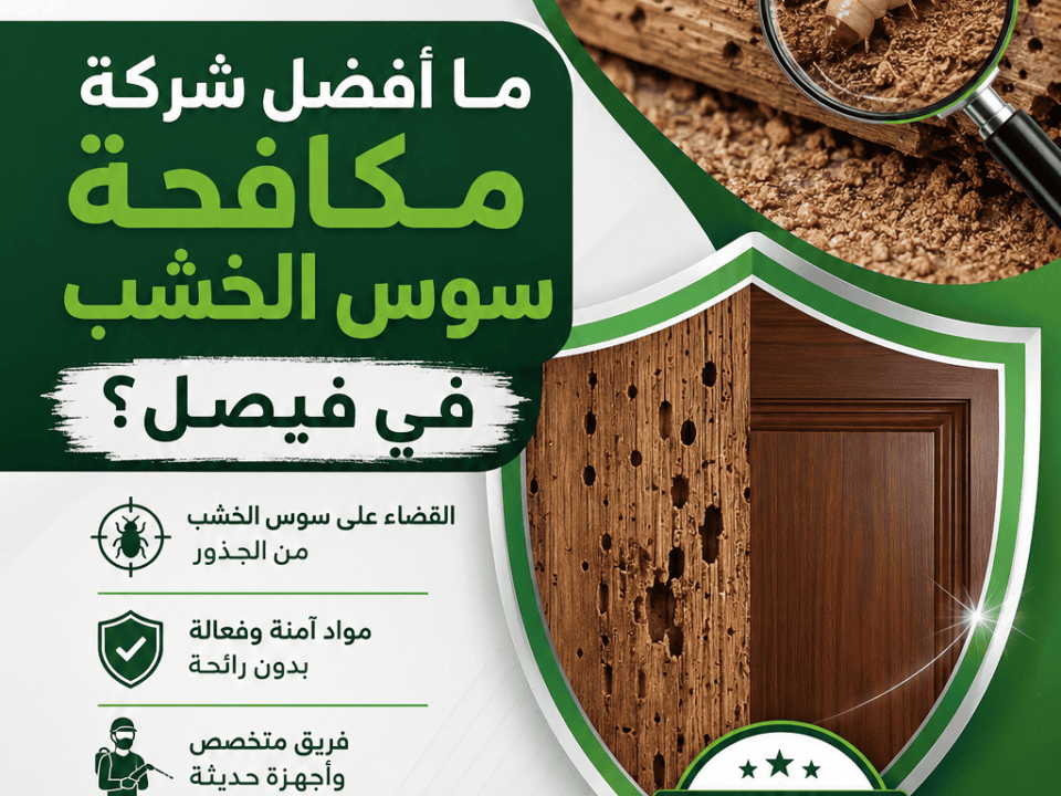 ما أفضل شركة مكافحة سوس الخشب في فيصل؟