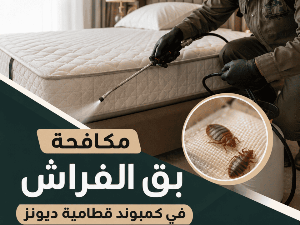 مكافحة بق الفراش في كمبوند قطامية ديونز