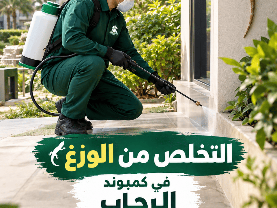 التخلص من الوزغ في كمبوند الرحاب