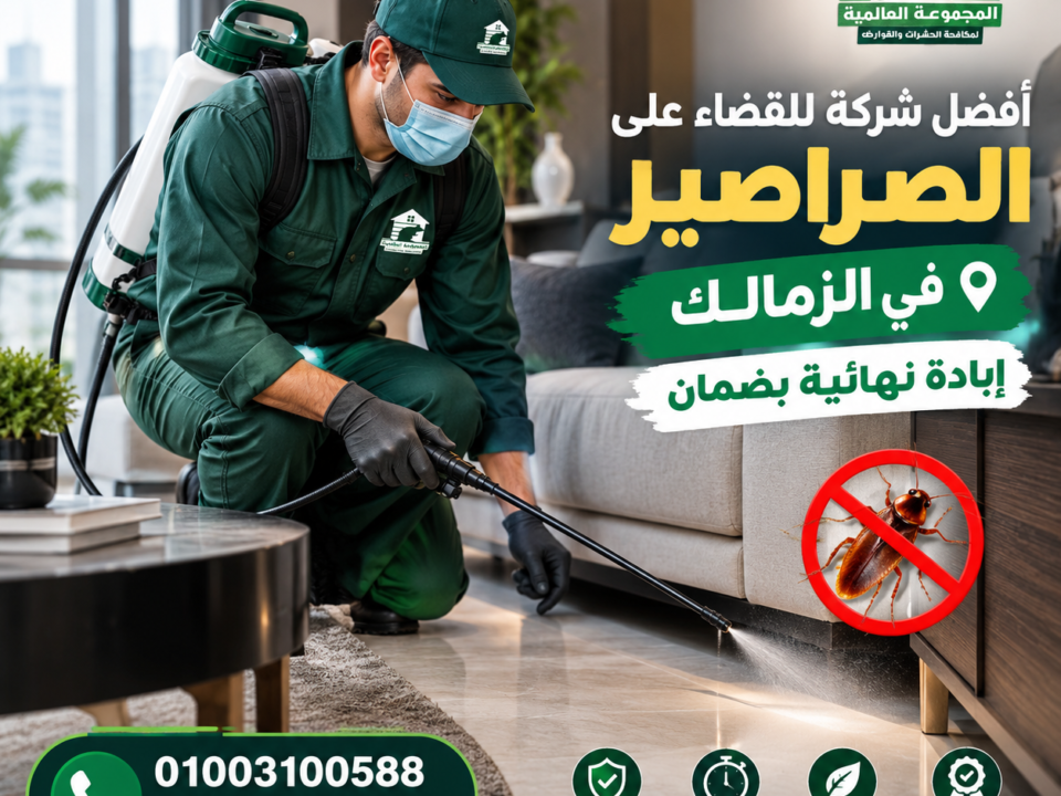 أفضل شركة للقضاء على الصراصير في الزمالك إبادة نهائية بضمان