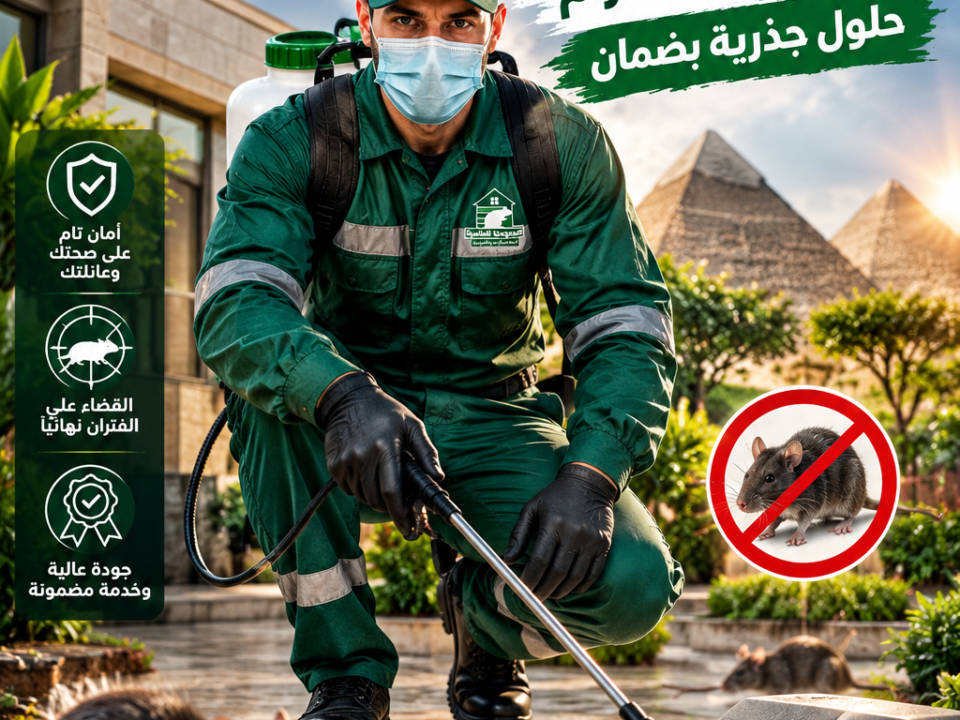 الشركة الأفضل لإبادة الفئران في حدائق الأهرام حلول جذرية بضمان