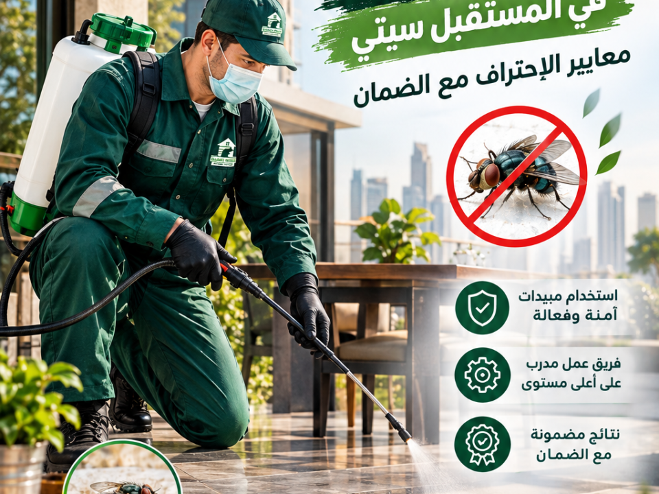 دليل اختيار شركة لإبادة الذباب في المستقبل سيتي معايير الاحتراف مع الضمان